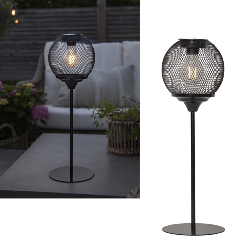 Solar-Laterne Für Garten – Hängend & Freistehend, Mit Warmweißen Blinkenden LEDs, Antik Design, 23,4 Cm