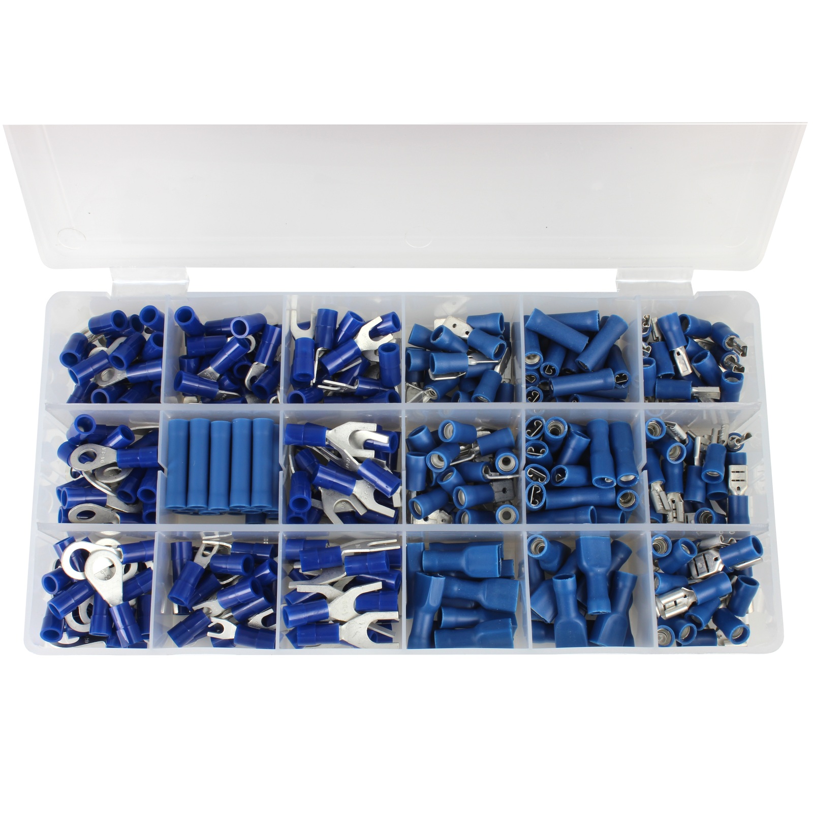 20 Kabelschuhe Flachstecker blau 2,8 x 0,5mm für 1,5-2,5mm² Kabelschuh Stecker