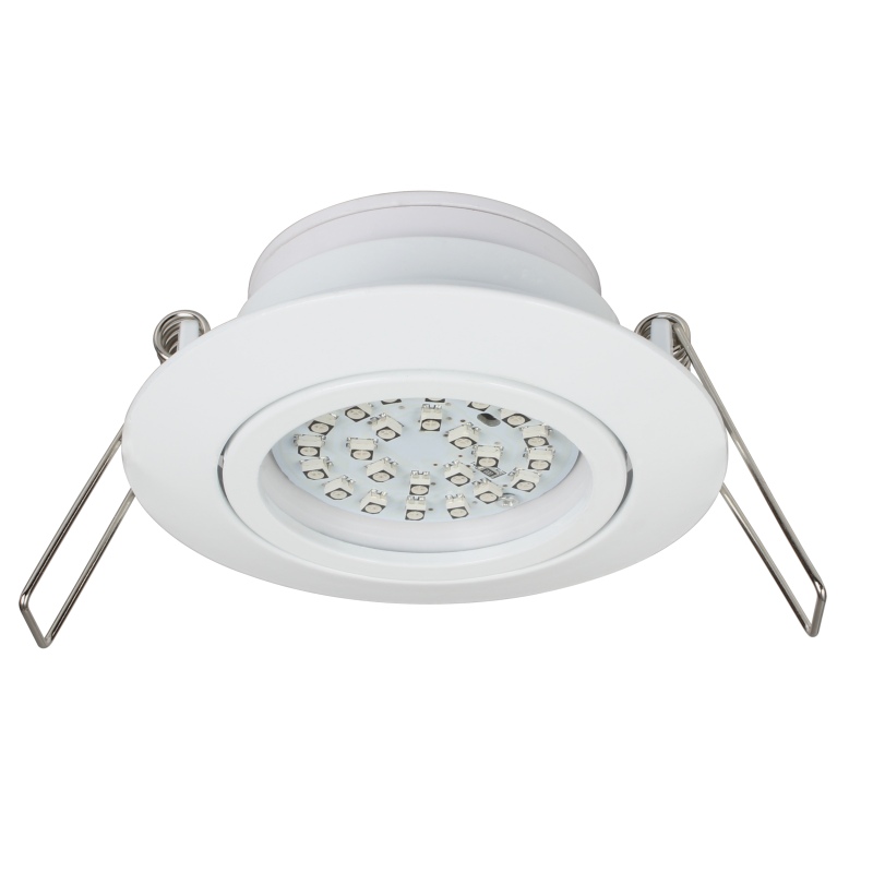 RGB Led Deckeneinbauleuchte Flat-30 RGB weiß schwenkbar 230V 3W mit