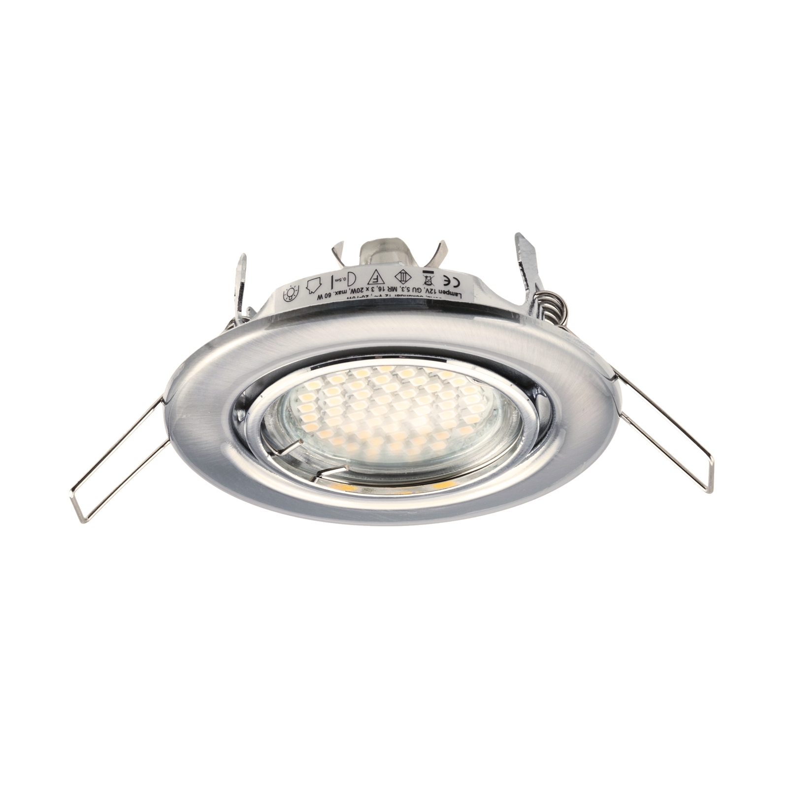 3er Set Led Deckeneinbauleuchten San Diego warmweiß 540lm 230V 9W schwenkbar