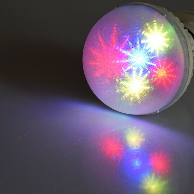 LED Licht-Effekt Glühbirne E27 PartyBlub 95 RGB Hologramm-Effekt 230V ...