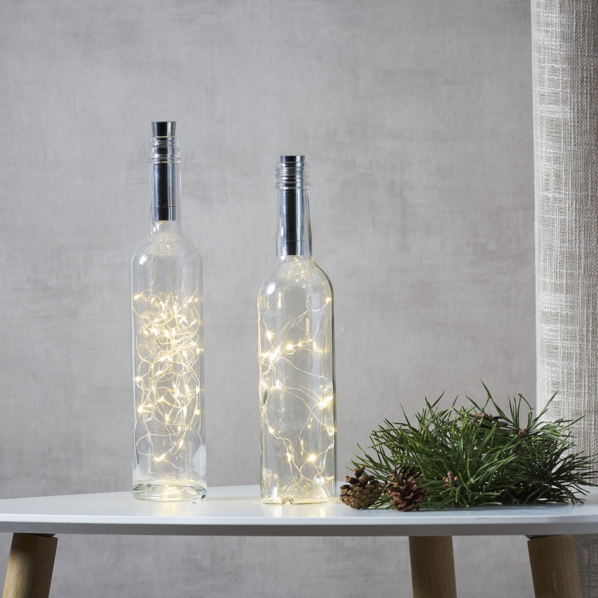 LED Lichterkette TIMER Flaschenbeleuchtung DewDrops Flaschenlicht Deko DIY